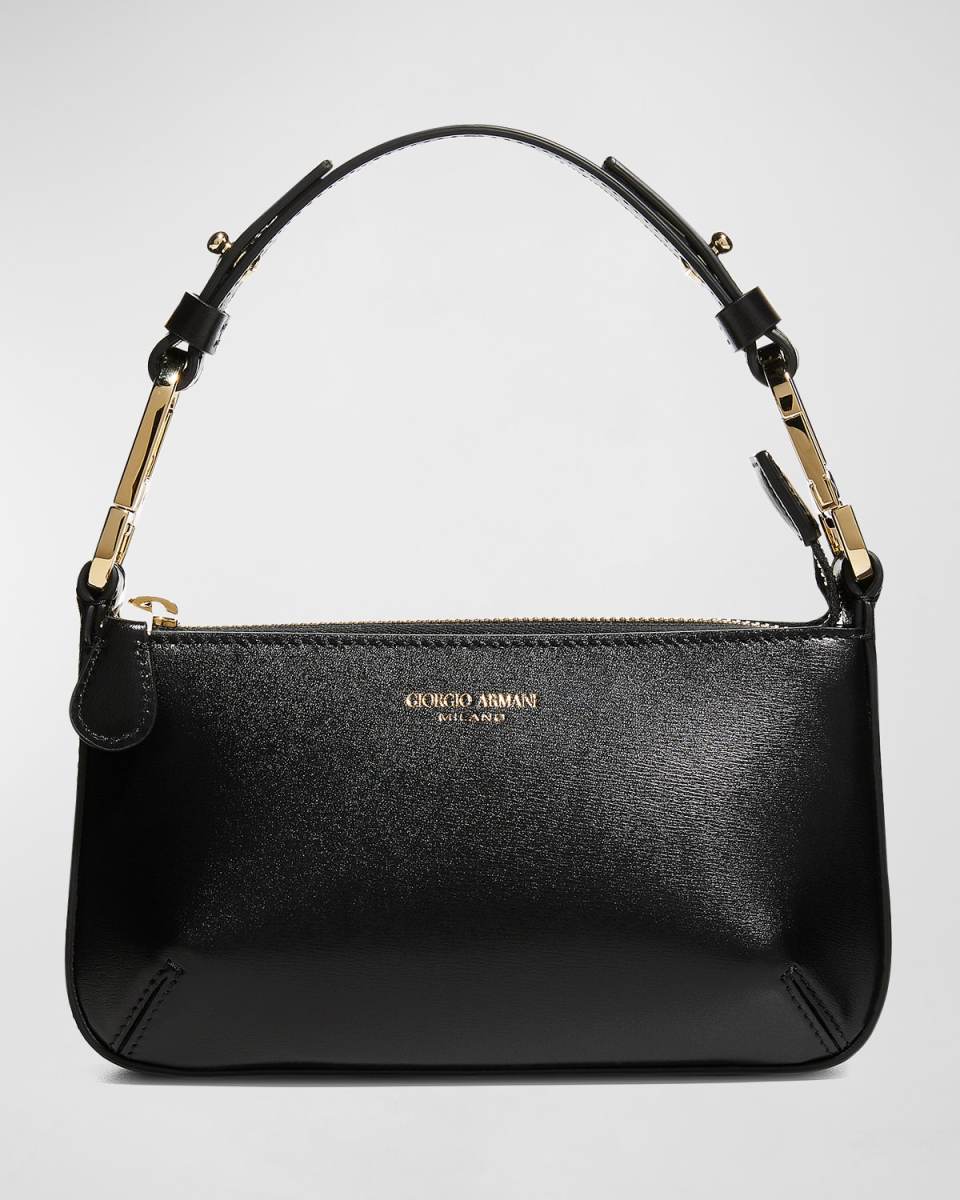 Mini Leather Zip Shoulder Bag